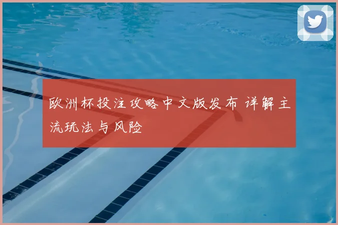 欧洲杯投注攻略中文版发布 详解主流玩法与风险