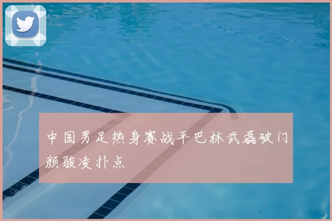 中国男足热身赛战平巴林武磊破门颜骏凌扑点
