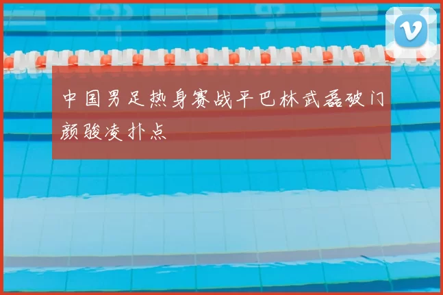 中国男足热身赛战平巴林武磊破门颜骏凌扑点
